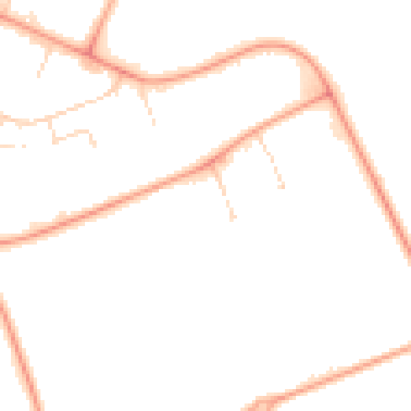 Daytime road noise heatmap for NN4 7PL
