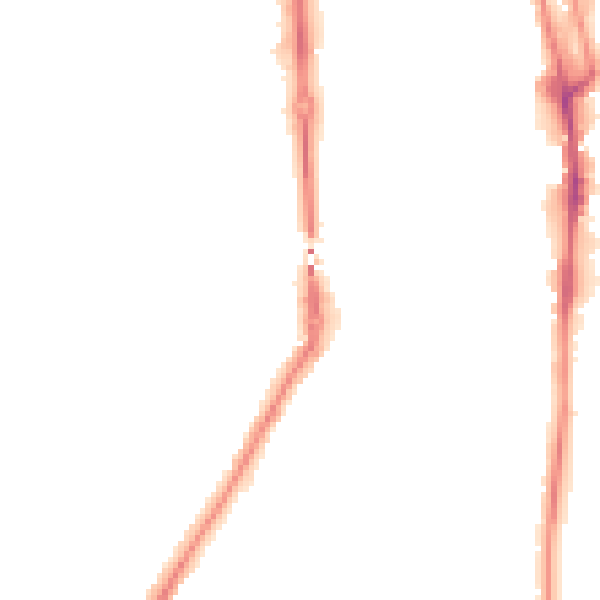 Night-time road noise heatmap for NN4 8EN