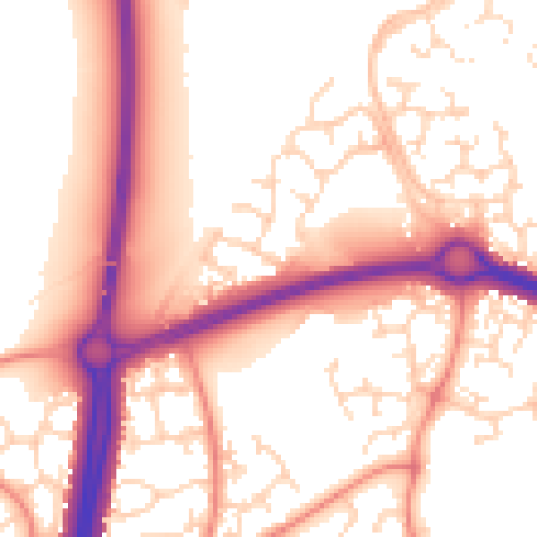 Daytime road noise heatmap for NN4 8FQ