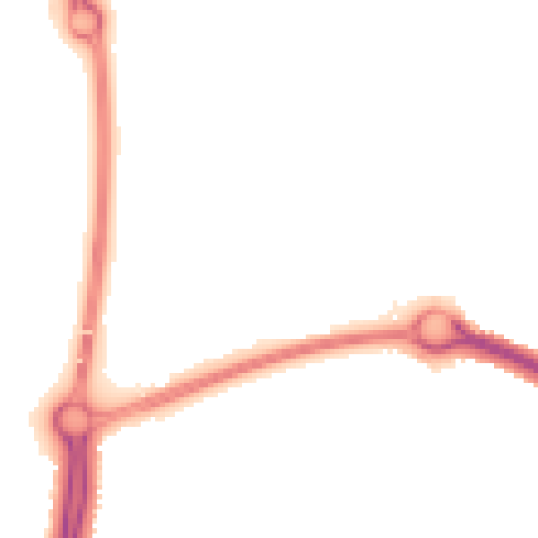 Night-time road noise heatmap for NN4 8JU