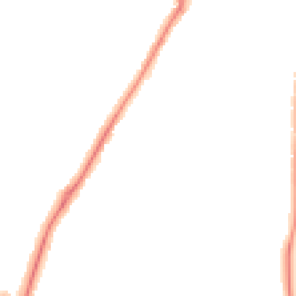 Night-time road noise heatmap for NN4 8NW
