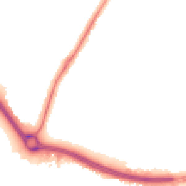Night-time road noise heatmap for NN4 8PQ