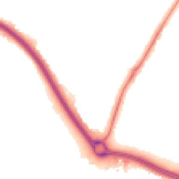 Night-time road noise heatmap for NN4 8QJ