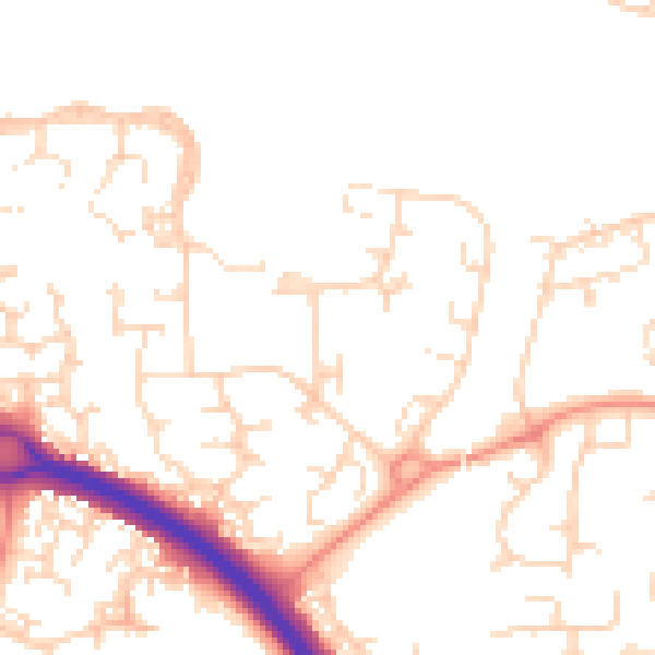 Daytime road noise heatmap for NN4 8ST