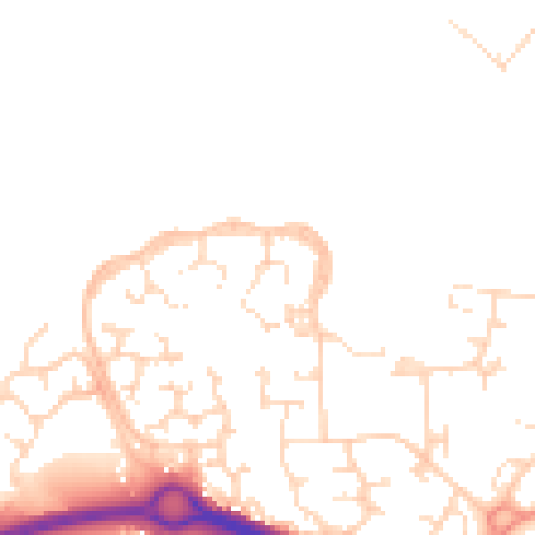 Daytime road noise heatmap for NN4 8TF