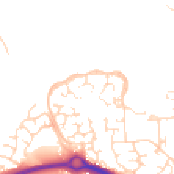 Daytime road noise heatmap for NN4 8TH