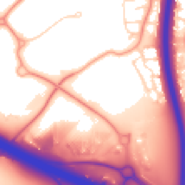 Daytime road noise heatmap for NN4 9BS