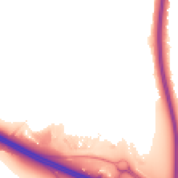 Night-time road noise heatmap for NN4 9BS