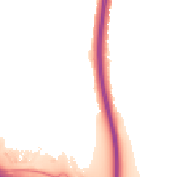 Night-time road noise heatmap for NN4 9DF