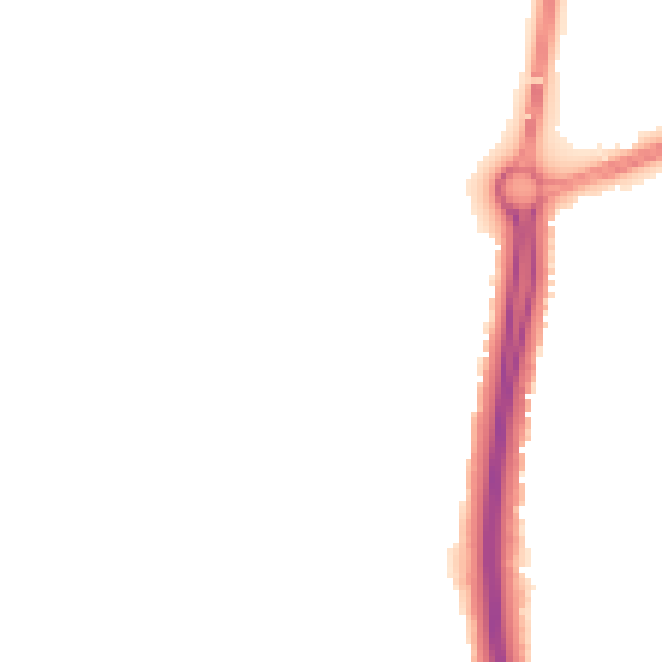 Night-time road noise heatmap for NN4 9QB