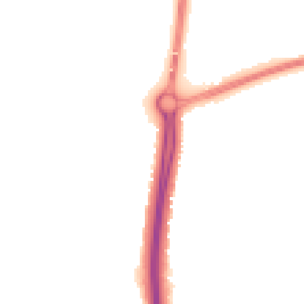 Night-time road noise heatmap for NN4 9QF