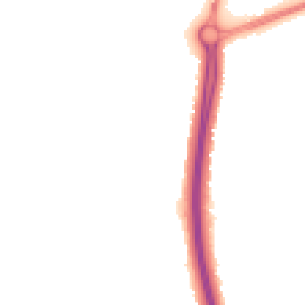 Night-time road noise heatmap for NN4 9QN