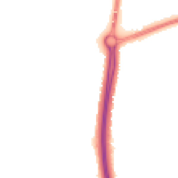 Night-time road noise heatmap for NN4 9QP