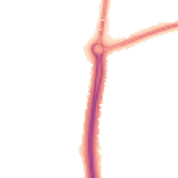 Night-time road noise heatmap for NN4 9QQ