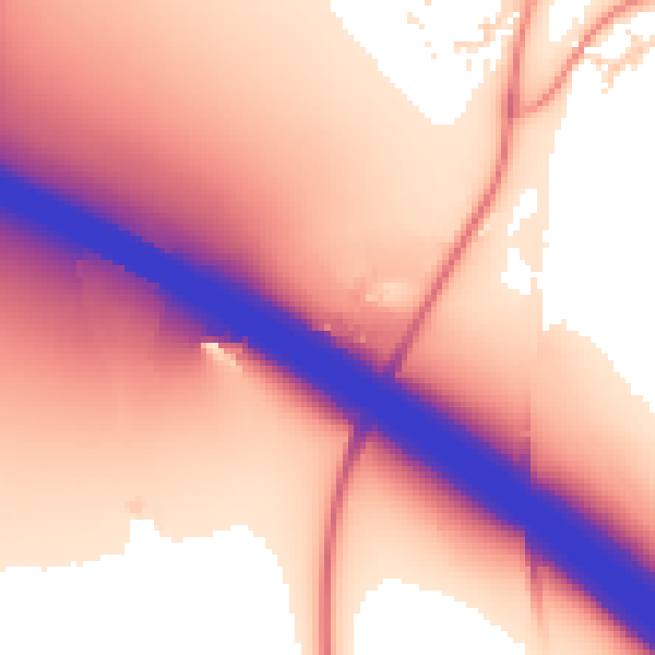 Daytime road noise heatmap for NN4 9RN
