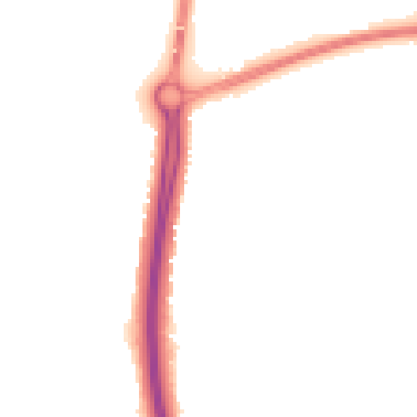 Night-time road noise heatmap for NN4 9UA