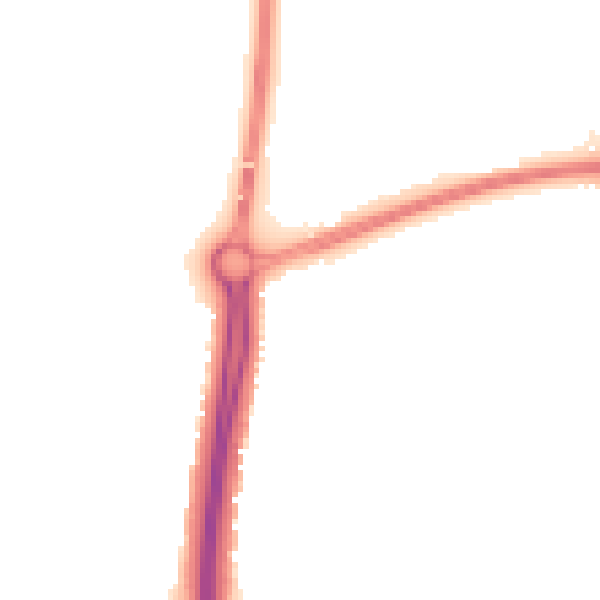 Night-time road noise heatmap for NN4 9UU