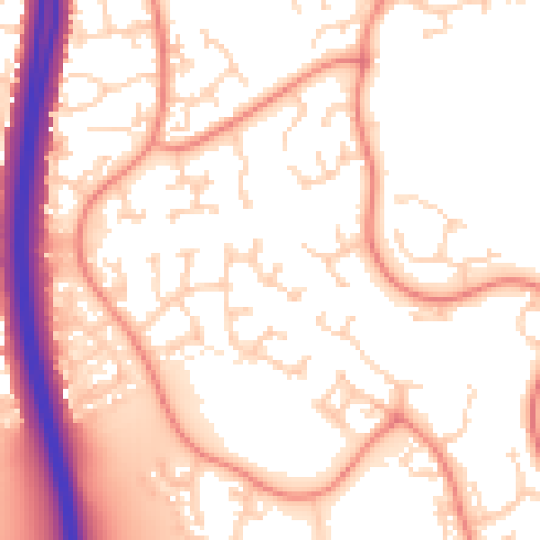 Daytime road noise heatmap for NN4 9XJ