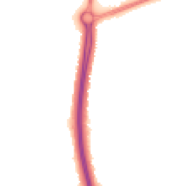 Night-time road noise heatmap for NN4 9XP