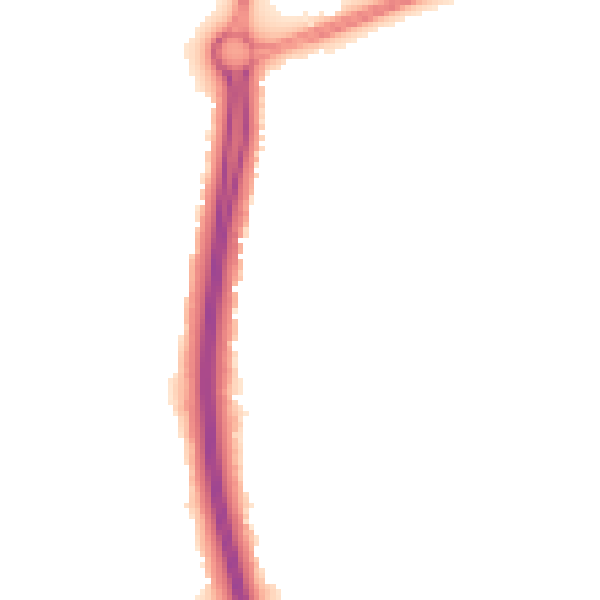 Night-time road noise heatmap for NN4 9XR