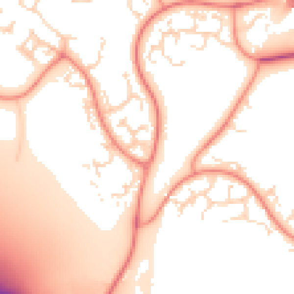 Daytime road noise heatmap for NN4 9YD