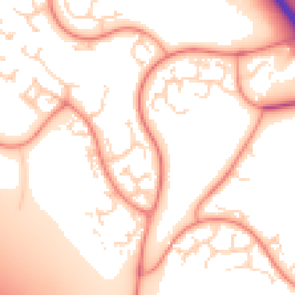 Daytime road noise heatmap for NN4 9YY