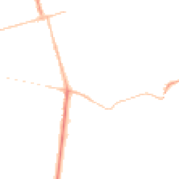 Night-time road noise heatmap for NN8 1FE