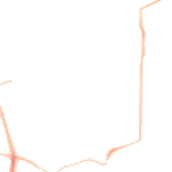 Night-time road noise heatmap for NN8 1GT