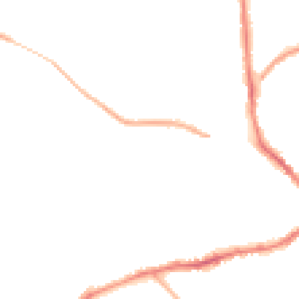 Night-time road noise heatmap for NN8 3AH