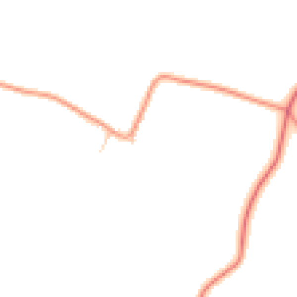 Daytime road noise heatmap for NN9 5GL