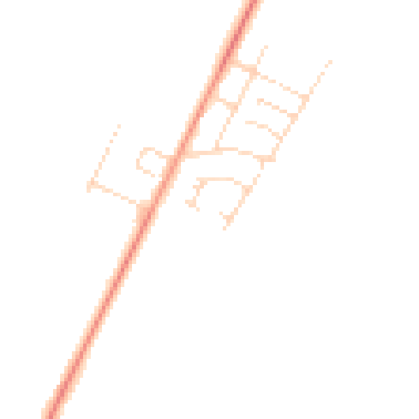 Daytime road noise heatmap for NN9 5XD