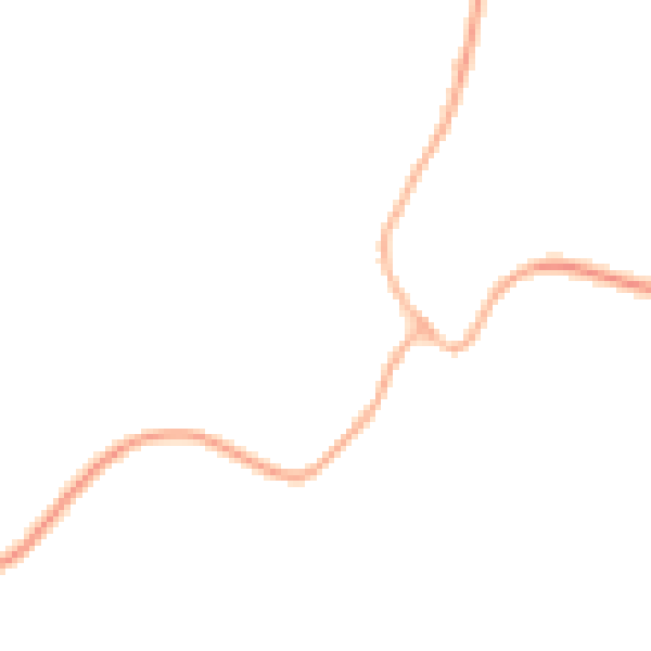 Night-time road noise heatmap for NN9 6AW