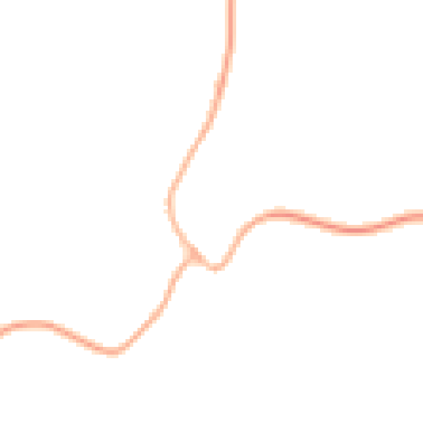 Night-time road noise heatmap for NN9 6AY
