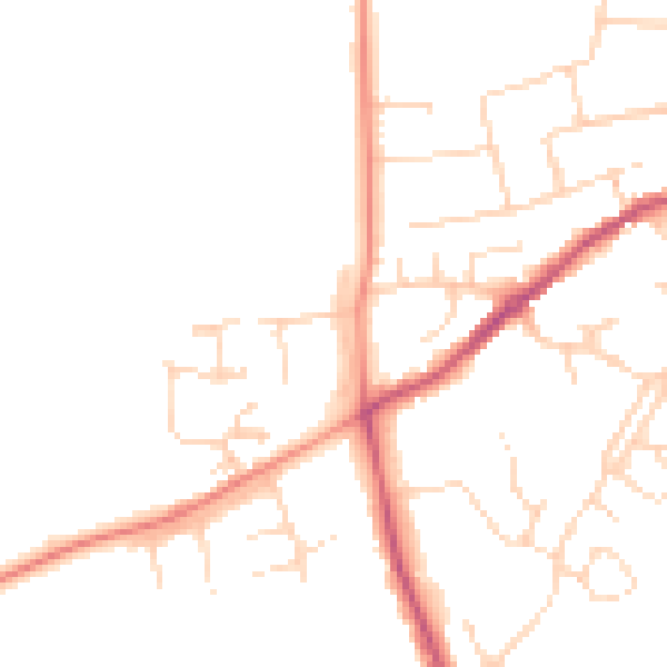 Daytime road noise heatmap for NN9 6DB