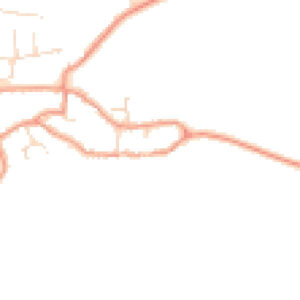 Daytime road noise heatmap for NN9 6PX
