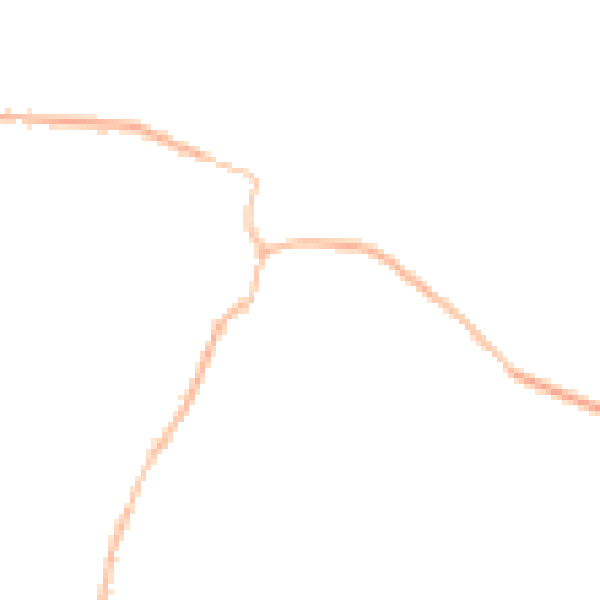 Night-time road noise heatmap for NN9 6RZ