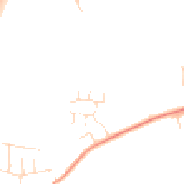 Daytime road noise heatmap for NN9 6TJ