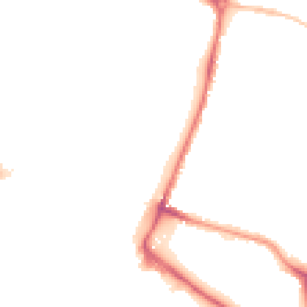 Night-time road noise heatmap for NR1 1BW