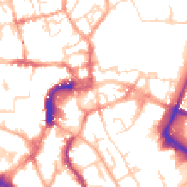 Daytime road noise heatmap for NR1 1DB