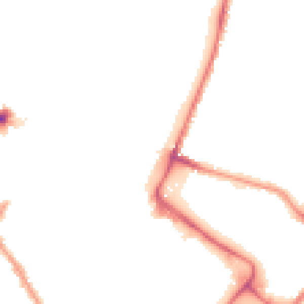 Night-time road noise heatmap for NR1 1DU