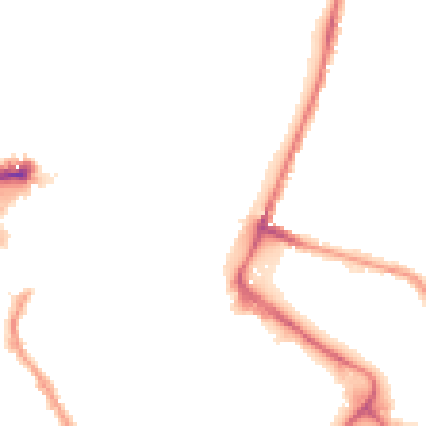 Night-time road noise heatmap for NR1 1DW