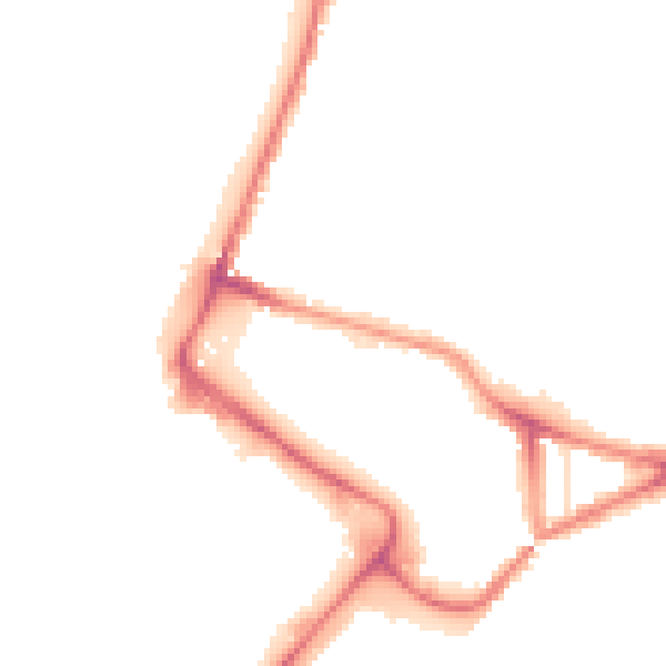 Night-time road noise heatmap for NR1 1EP