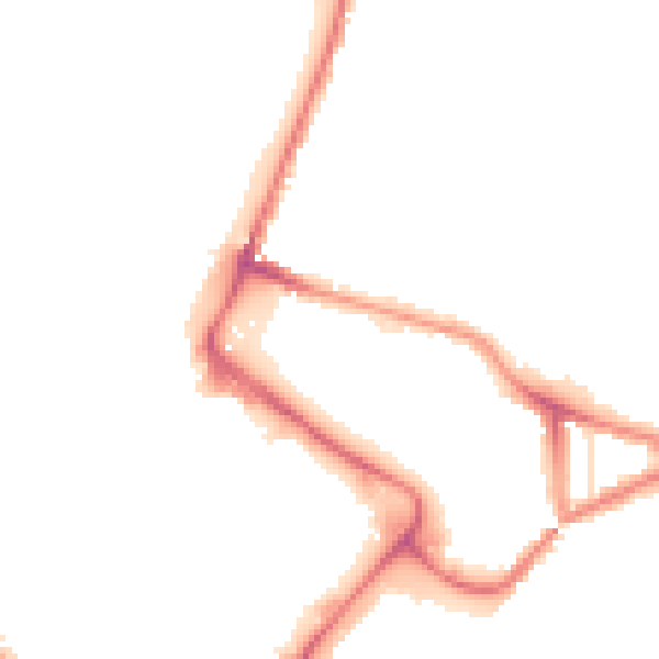 Night-time road noise heatmap for NR1 1ER