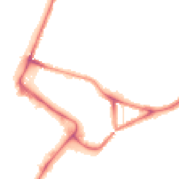 Night-time road noise heatmap for NR1 1EZ