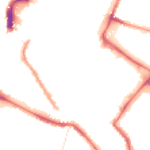 Night-time road noise heatmap for NR1 1FA