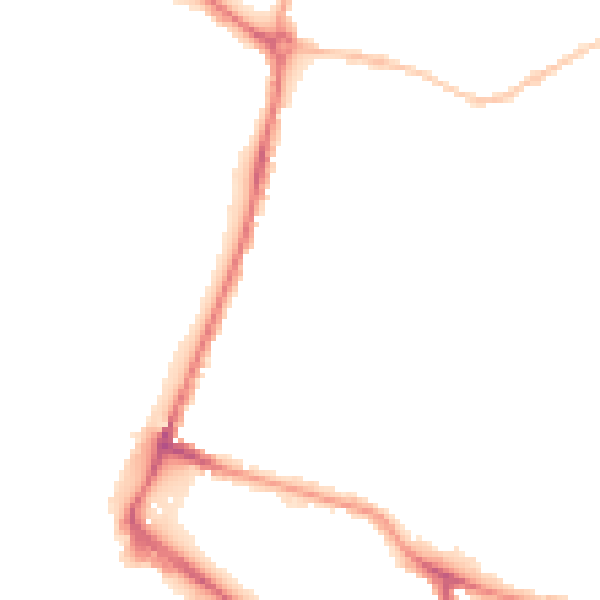 Night-time road noise heatmap for NR1 1FD