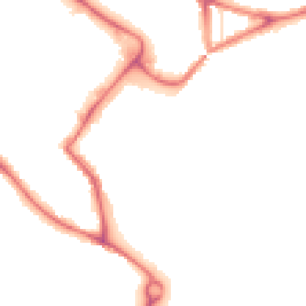 Night-time road noise heatmap for NR1 1GD