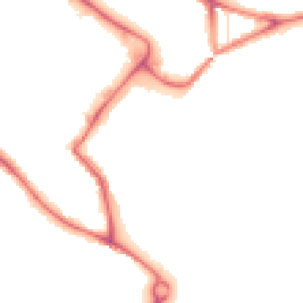 Night-time road noise heatmap for NR1 1GG