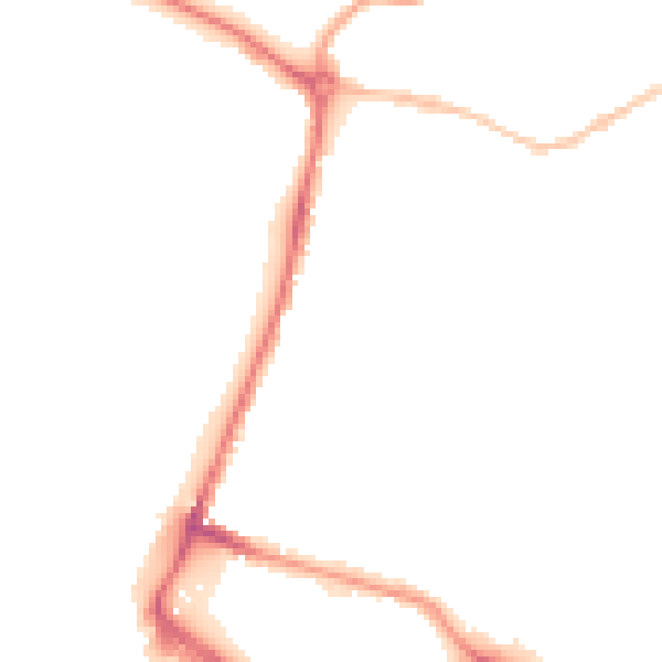 Night-time road noise heatmap for NR1 1GH