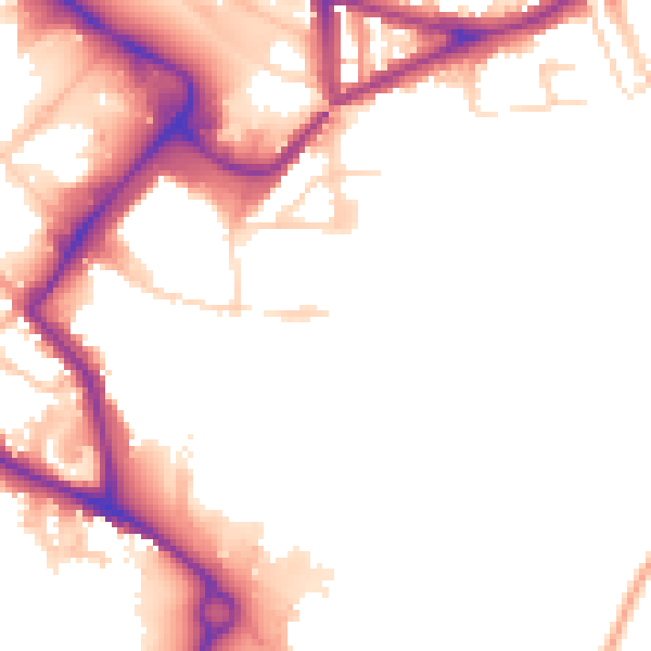 Daytime road noise heatmap for NR1 1GP
